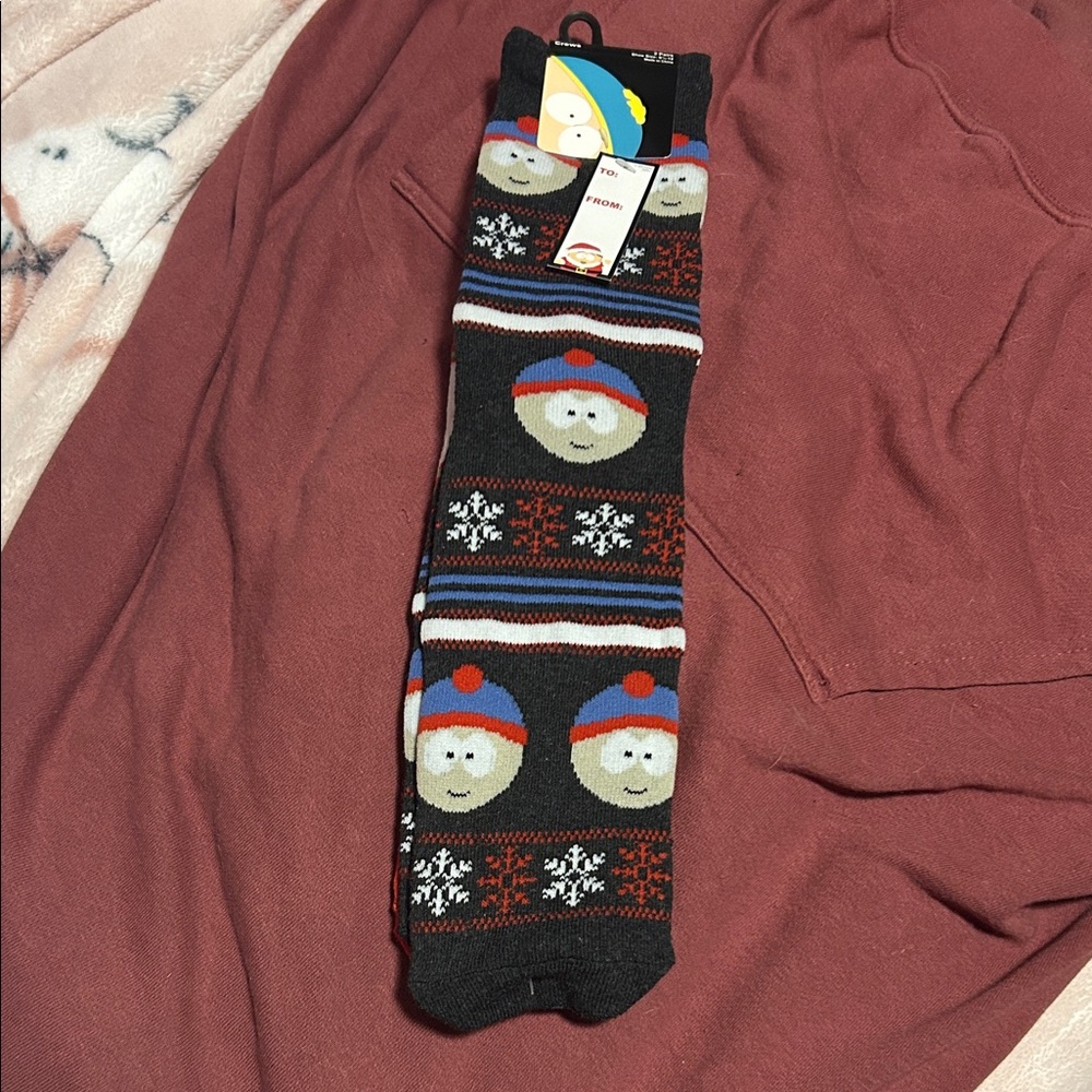 SOUTH PARK SOCKS- Black and Red